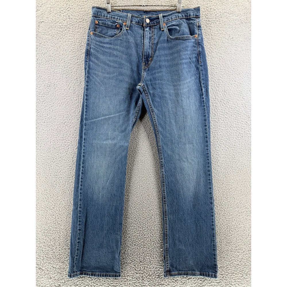Levis 514 Straight Fit‎ Mens Jeans Blue Denim Medium Wash 33x31 Pants